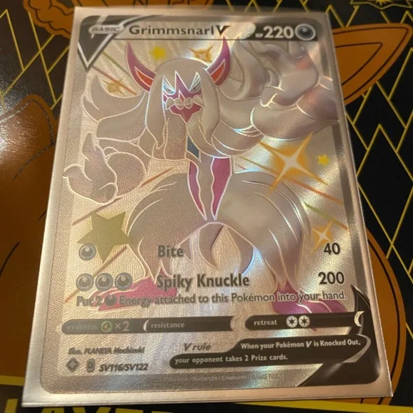 Games | Grimmsnarl V Sv116sv122 Shining Fates Pokmon Card | Poshmark